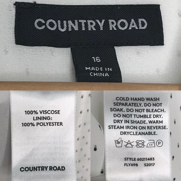 SOLD Country Road White Print Swing Dress 16 - Picture 14 of 14